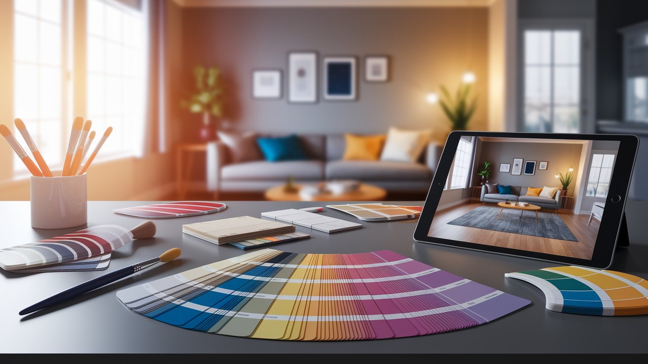 A professional designer's color palette and tools