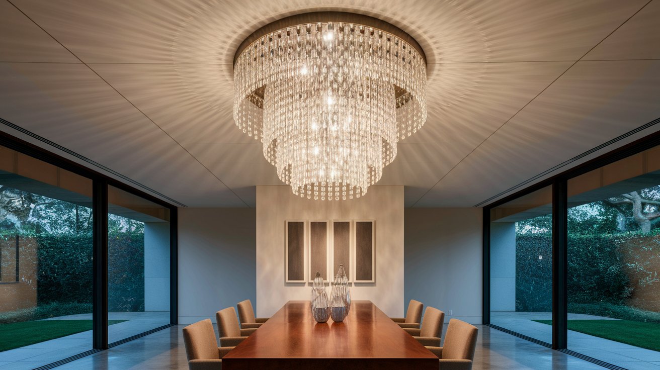 Chandeliers as Statement Ceiling Pieces