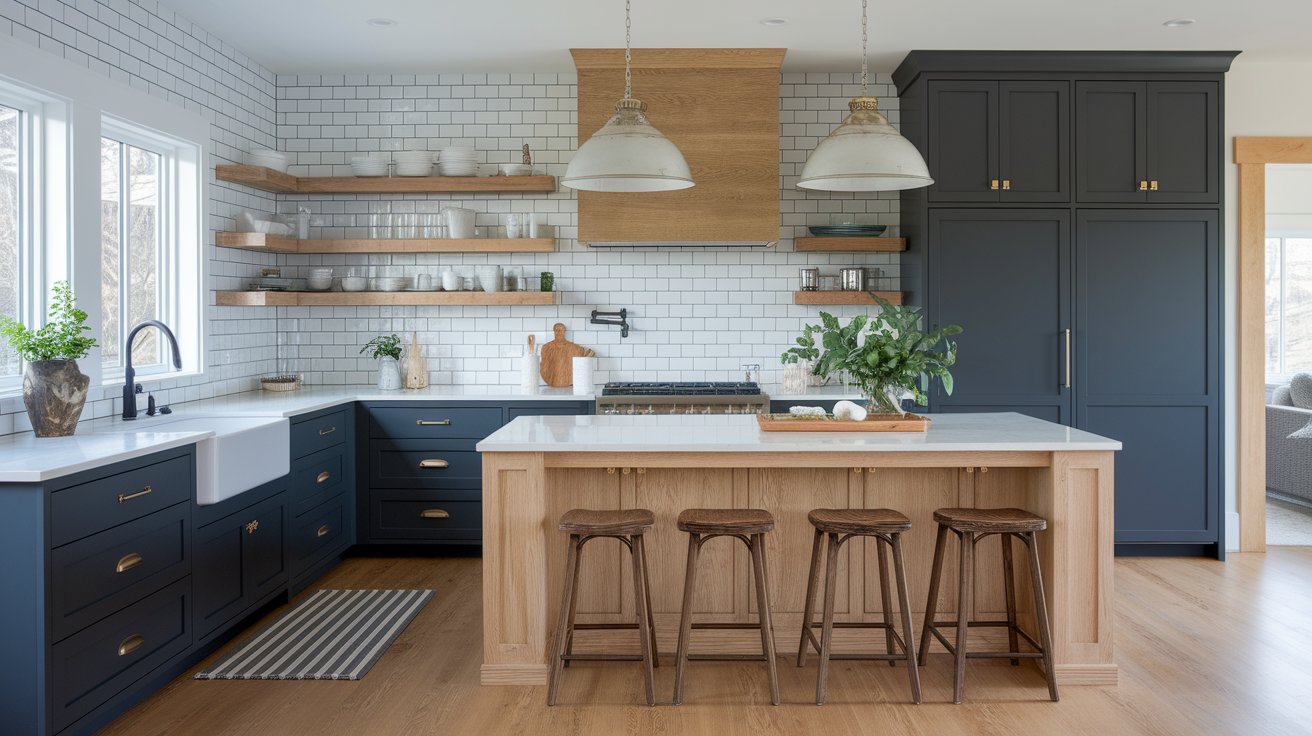 Charcoal with Wood Accents