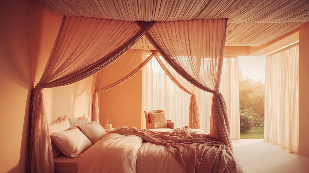 Fabric-Draped Ceilings for Soft Elegance