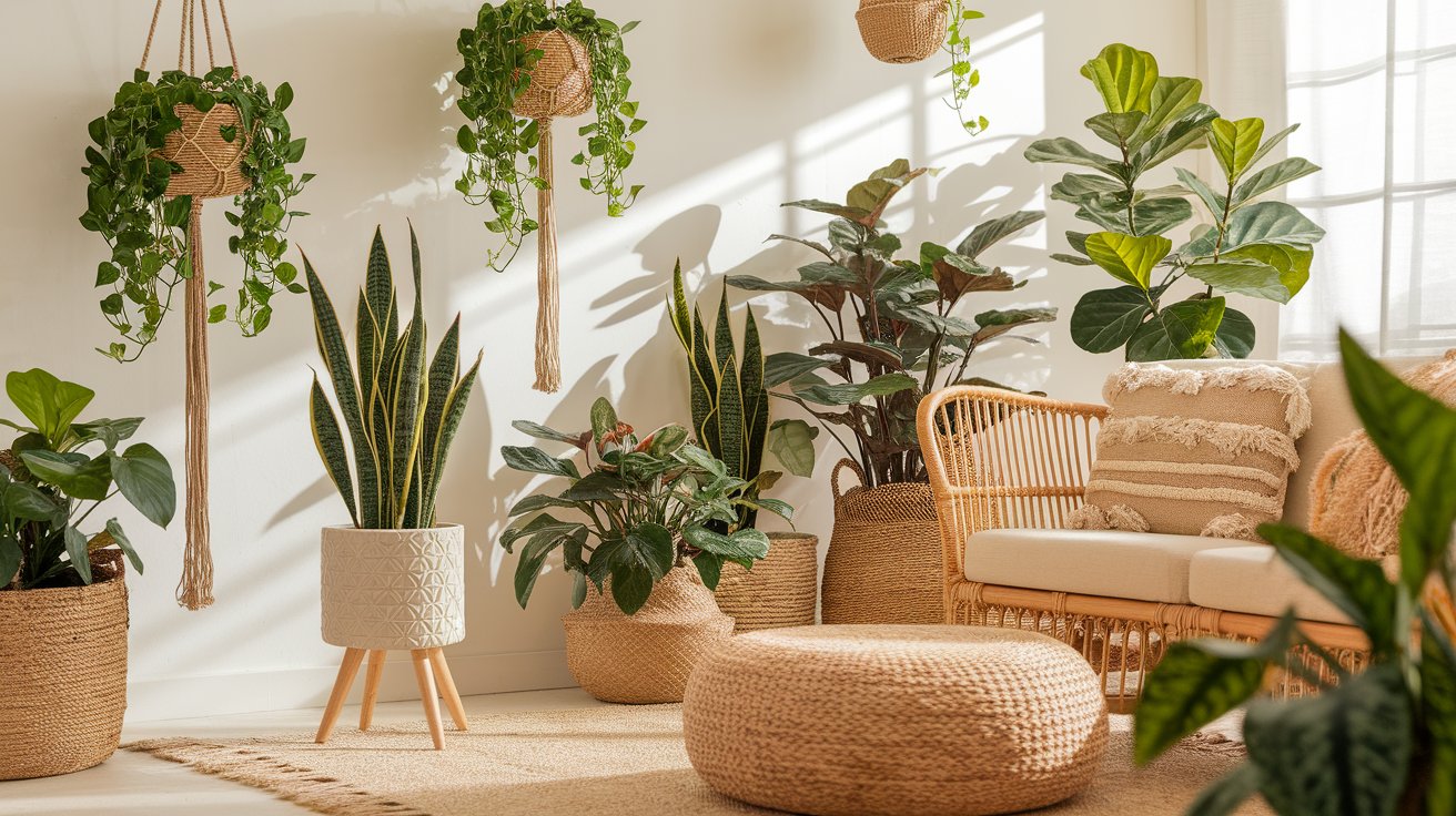 Indoor Plants and Hanging Planters