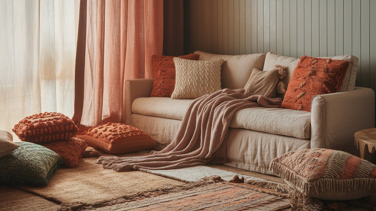 Layered Textiles for Cozy Vibes