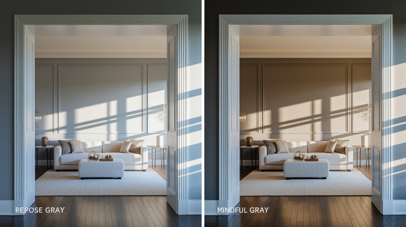 Mindful Gray vs Repose Gray