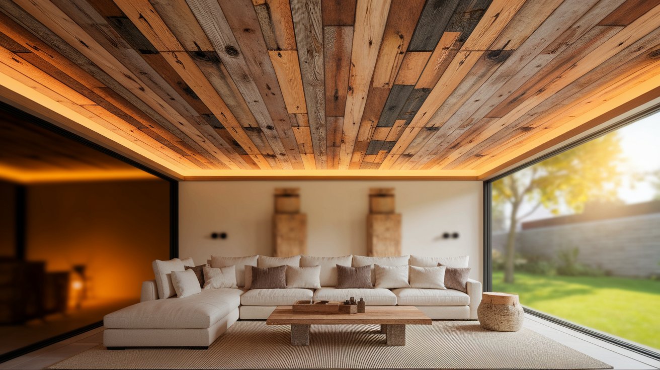 Reclaimed Wood Ceilings for Sustainability