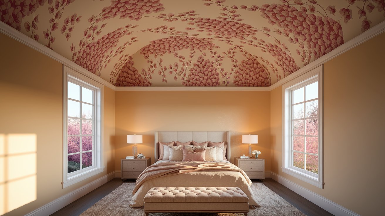 Wallpapered Ceilings for Unique Patterns
