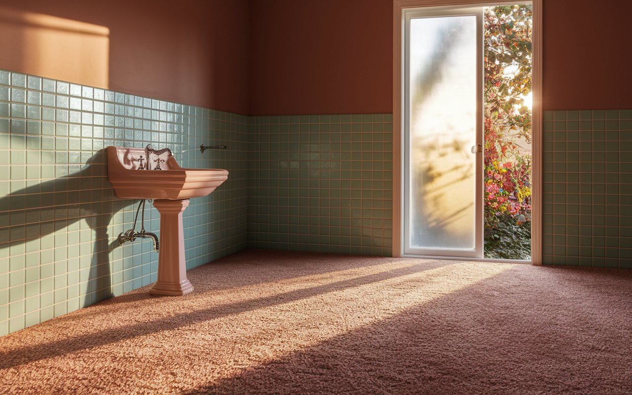 A clean bathroom scene showcasing a sleek sink and a window that brings in sunlight, enhancing the airy atmosphere.