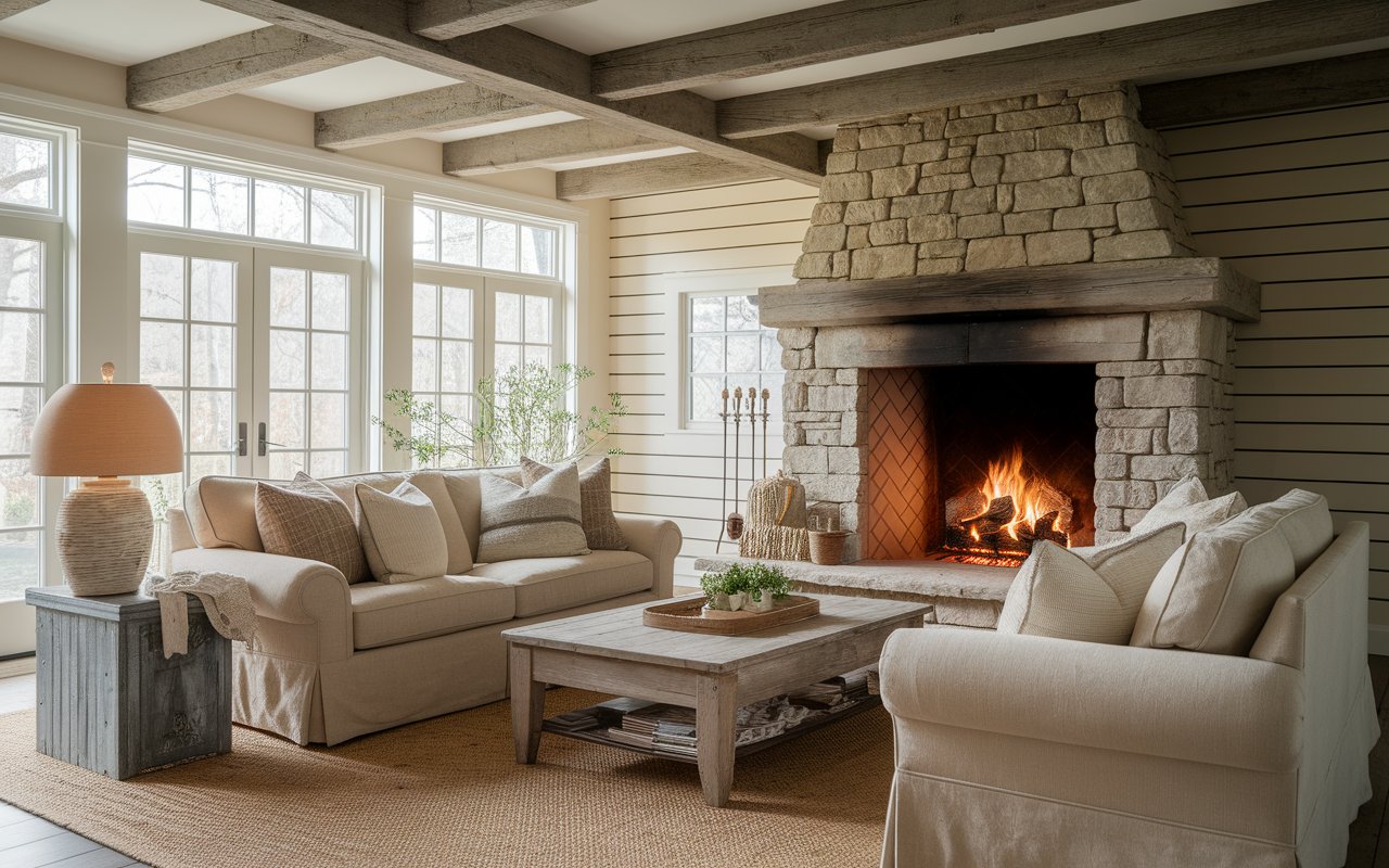 Cozy Farmhouse Living Room