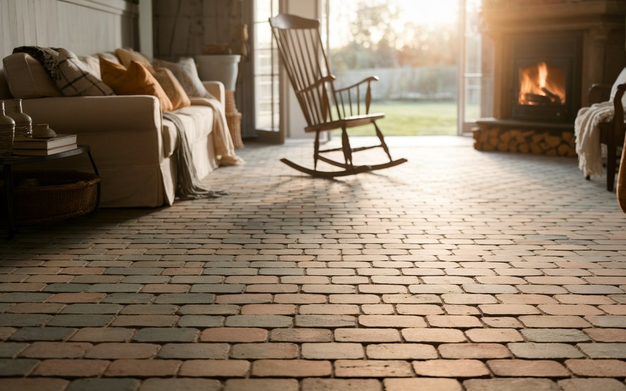Use Brick Floor Tiles