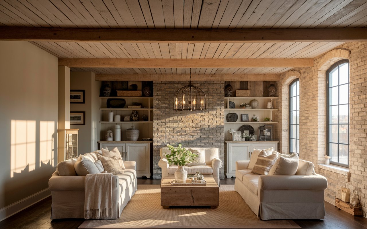 Try an Exposed Wood Ceiling