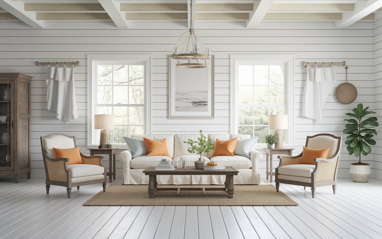 Try a White Farmhouse Floor