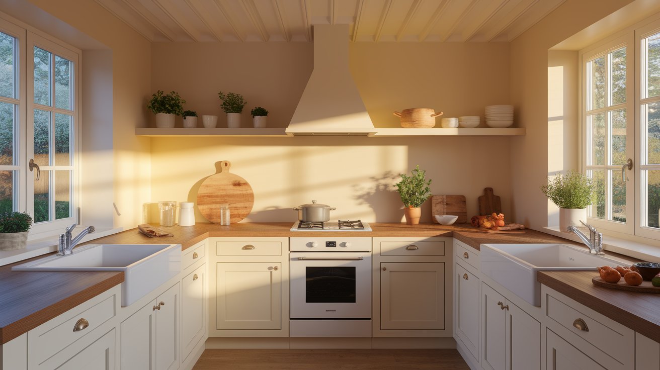 A kitchen featuring a sink, stove, and a window allowing natural light to enter the space.