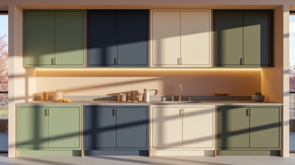 A bright kitchen featuring a large window and a spacious sink, creating an inviting and functional cooking space.