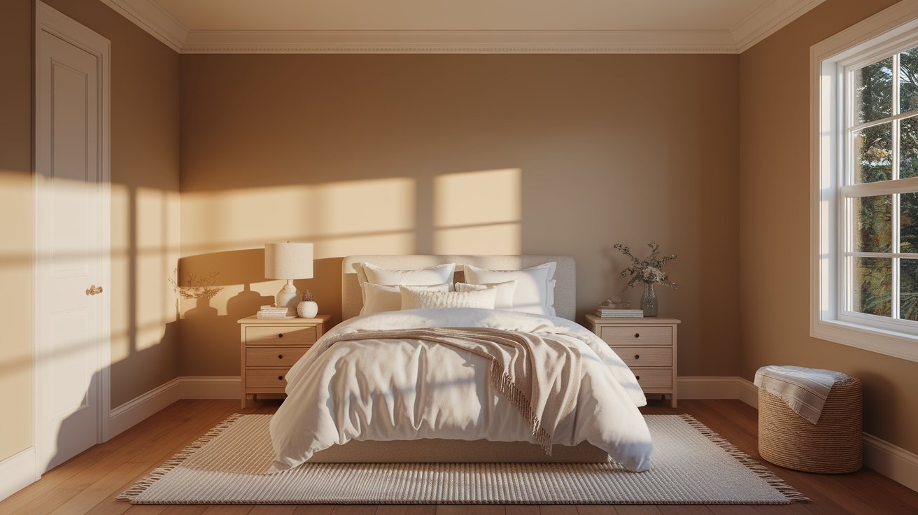 A cozy bedroom featuring a bed, a chair, and a window allowing natural light to enter the space.