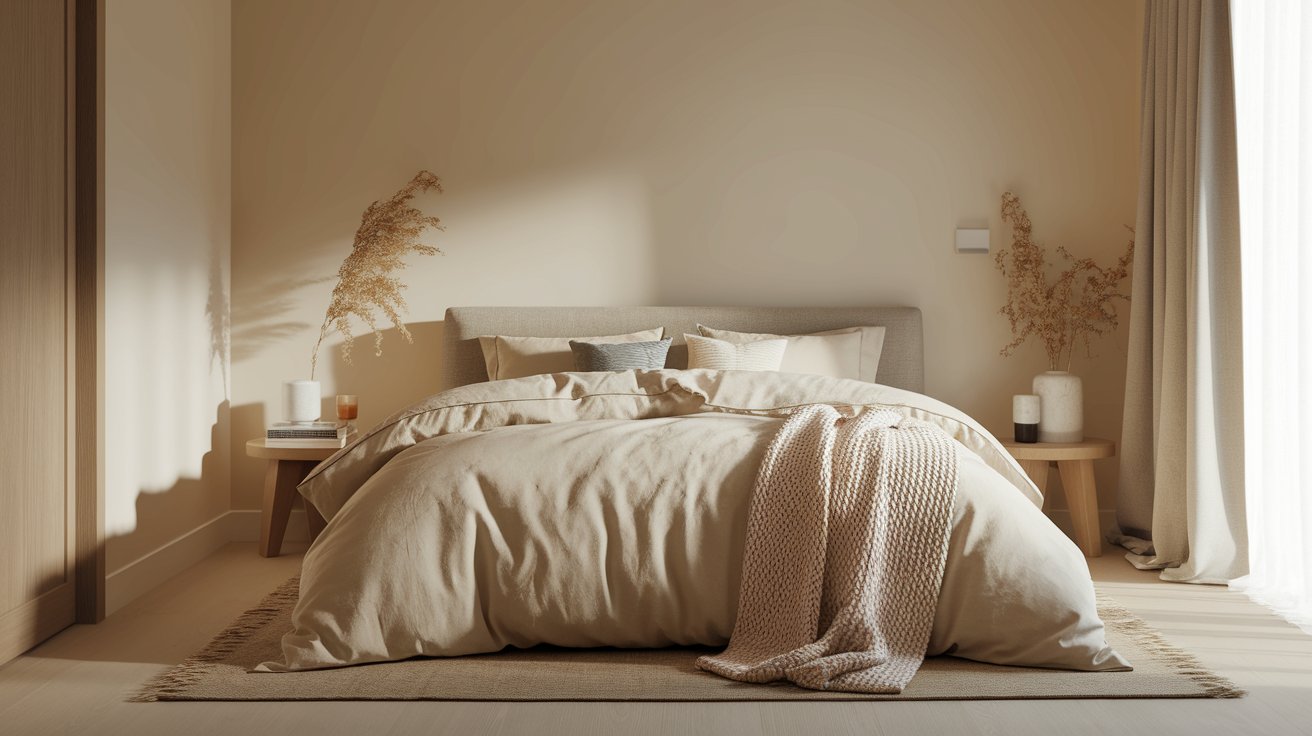 A cozy bedroom featuring a bed, a chair, and a window allowing natural light to enter the space.