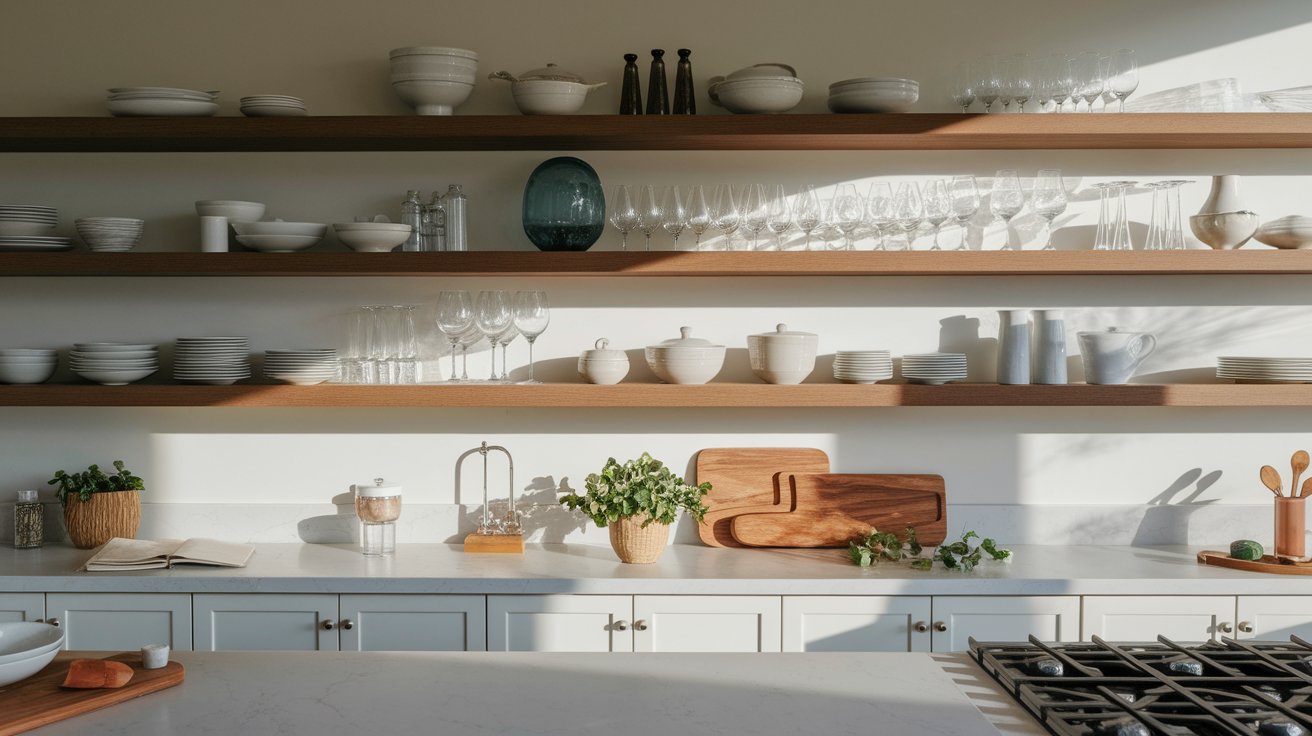 10. Open Shelving for Display