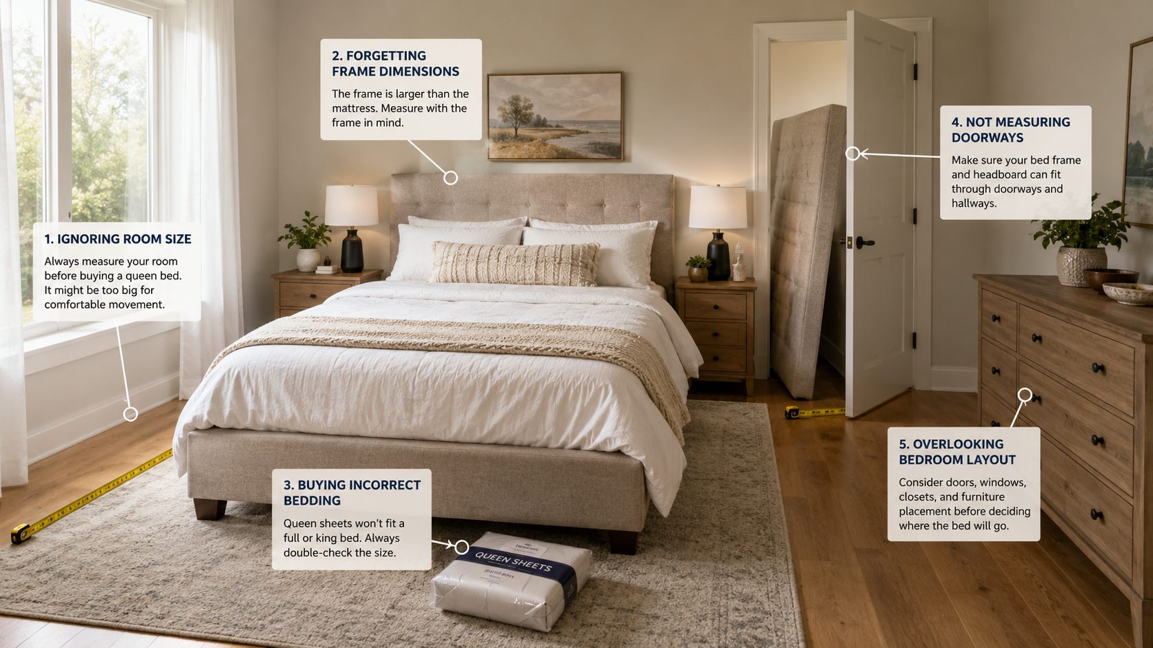 Common Mistakes When Buying a Queen Bed