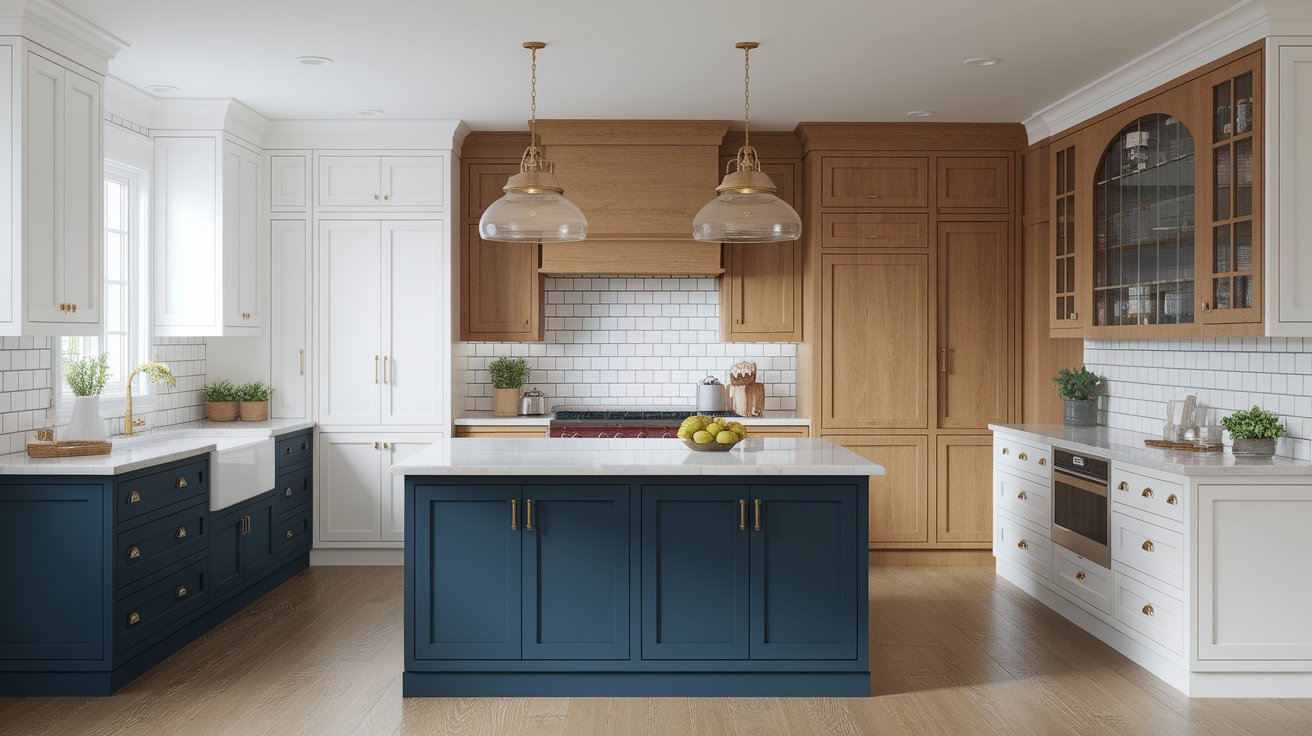 8. Two-Tone Cabinet Colors